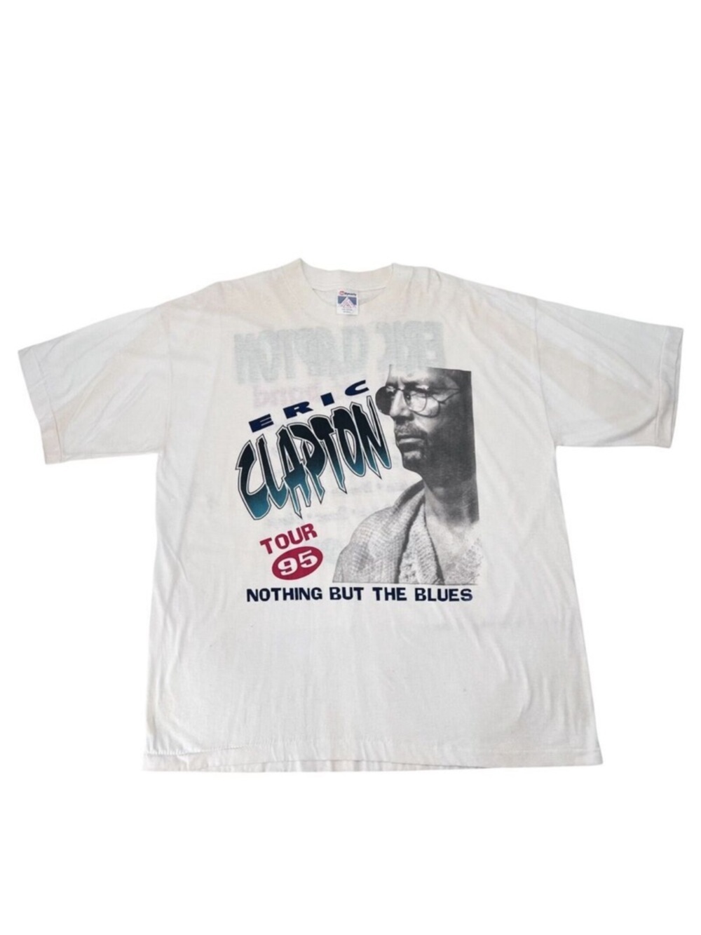 VTG 1995 Single Stitch Eric Clapton Nothing But The Blues Tour T-Shirt